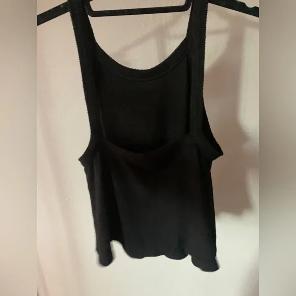 Black intimately free people ribbed low back high neck tank top - Picture 2 of 7